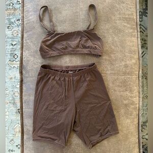 **SALE** Skims Bike Shorts and Bralette Set